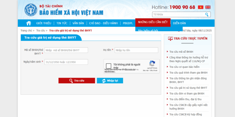 Hướng dẫn tra cứu thông tin BHXH online